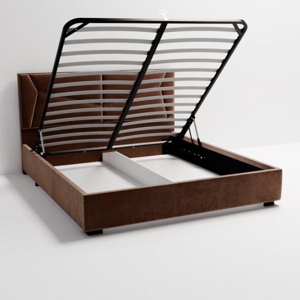 Кровать My-Style my-Vera 200 x 200 см / Фанера / Тёмно-коричневый photo 6