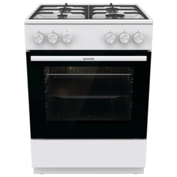 Плита Gorenje GG6A10WFFM Газовая/ Белый/ Черный photo 1