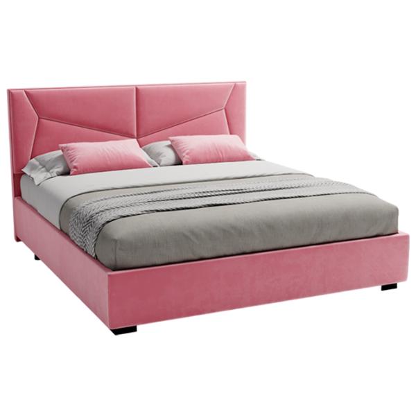 Кровать My-Style my-Vera 200 x 200 см / Фанера / Розовый photo 1