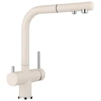 Baterie pentru bucătărie Blanco Fontas-S Mono comandă / Pivotantă / Alamă / White