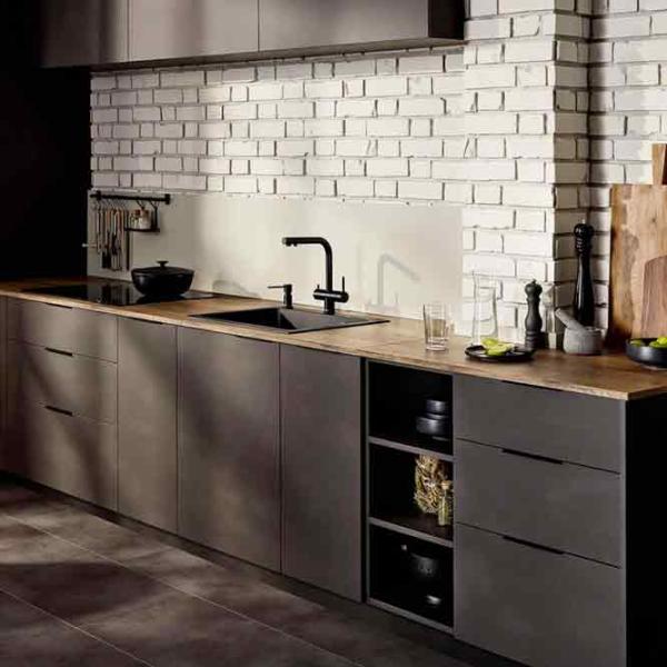 Baterie pentru bucătărie Blanco Fontas II Mono comandă / Pivotantă / Alamă / Black photo 5