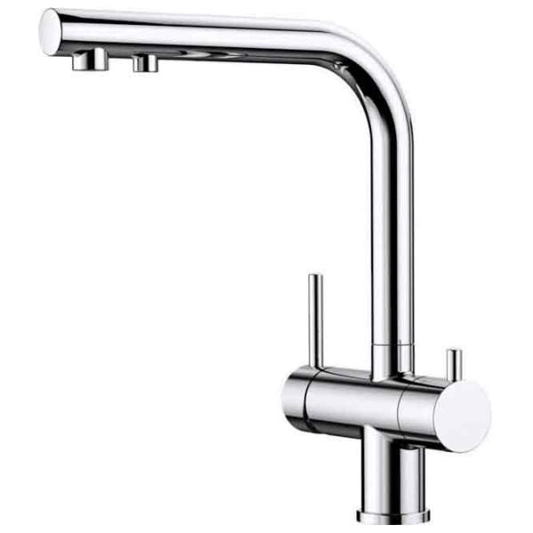 Baterie pentru bucătărie Blanco Fontas II Mono comandă / Pivotantă / Alamă / Inox photo 1