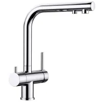 Baterie pentru bucătărie Blanco Fontas II Mono comandă / Pivotantă / Alamă / Inox photo 2
