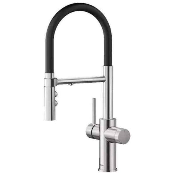 Baterie pentru bucătărie Blanco Catris-S Flex Mono comandă / flexibil / Alamă / Inox photo 1