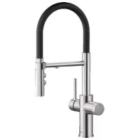 Baterie pentru bucătărie Blanco Catris-S Flex Mono comandă / flexibil / Alamă / Inox