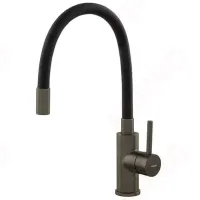 Baterie pentru bucătărie Ferro BZA4BSSGM Mono comandă / extractibilă / Alamă / Black