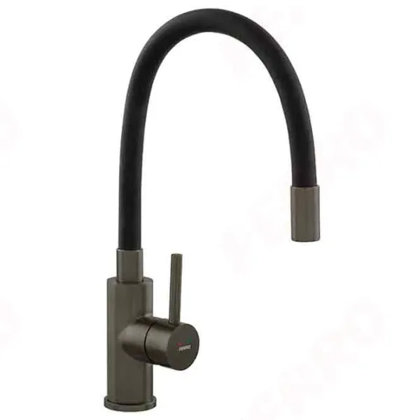 Baterie pentru bucătărie Ferro BZA4BSSGM Mono comandă / extractibilă / Alamă / Black photo 2