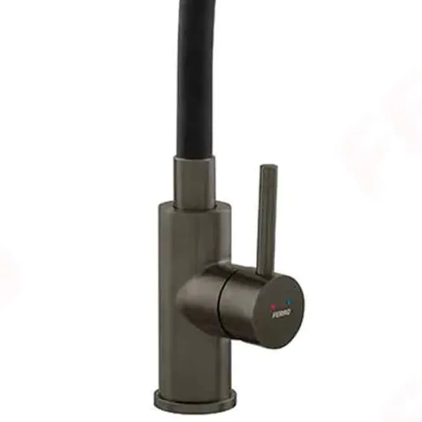 Baterie pentru bucătărie Ferro BZA4BSSGM Mono comandă / extractibilă / Alamă / Black photo 3