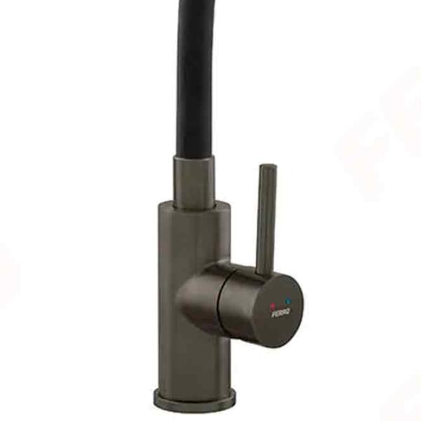 Baterie pentru bucătărie Ferro BZA4BSSGM Mono comandă / extractibilă / Alamă / Black photo 3