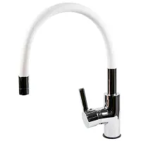Baterie pentru bucătărie Hydro-S 0400449 Mono comandă / Pivotantă / Alamă / White