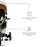 Bicicletă KinderKraft EasyTwist / Beige photo 6