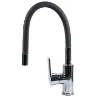 Baterie pentru bucătărie Hydro-S 0400451 Mono comandă / Pivotantă / Alamă / Black