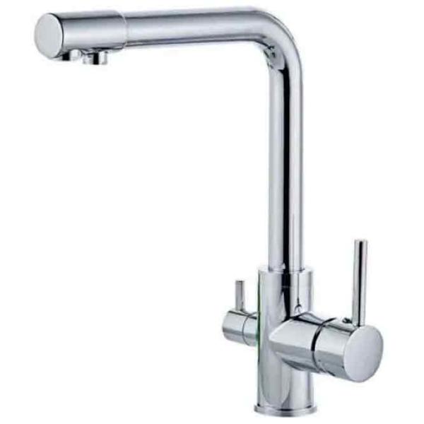 Baterie pentru bucătărie Hydro-S 0400453 Mono comandă / Pivotantă / Alamă / Inox photo 1