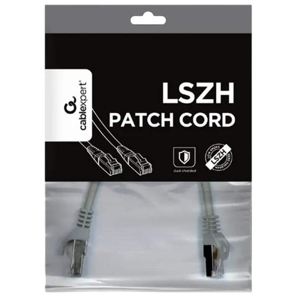 Cablu de date Cablexpert RJ-45 + RJ-45 0.25 m / Gray photo 4