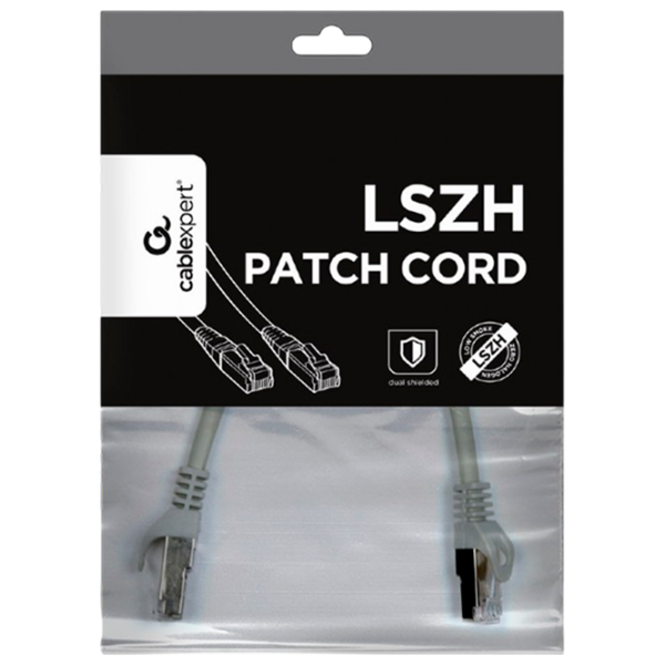 Cablu de date Cablexpert RJ-45 + RJ-45 0.25 m / Gray photo 4