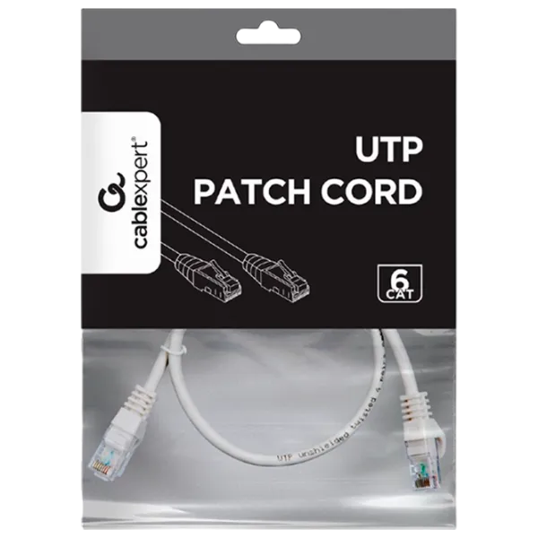 Кабель данных Cablexpert RJ-45 + RJ-45 0.5 м / Серый photo 4