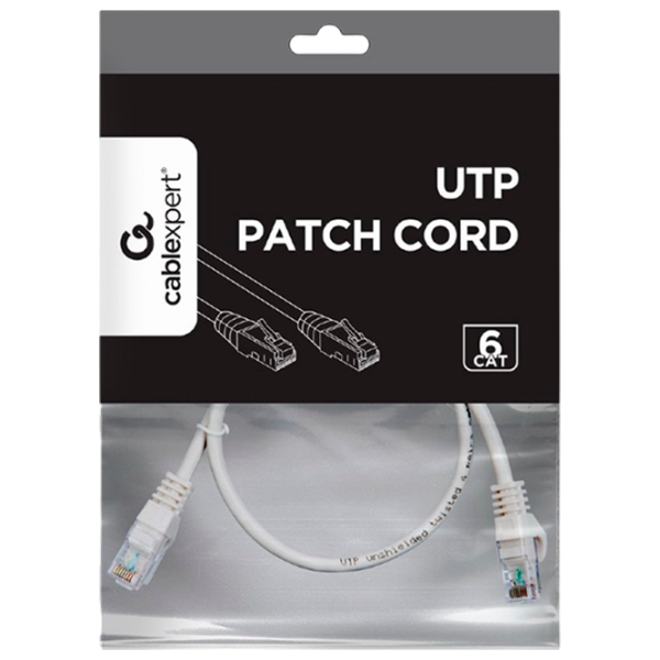 Кабель данных Cablexpert RJ-45 + RJ-45 0.5 м / Серый photo 4