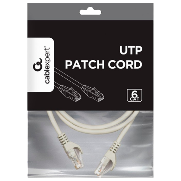 Cablu de date Cablexpert RJ-45 + RJ-45 1 m / Gray photo 4