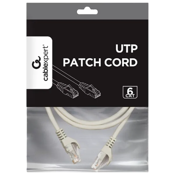 Cablu de date Cablexpert RJ-45 + RJ-45 2 m / Gray photo 4