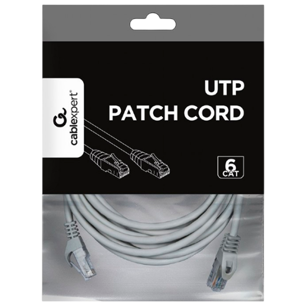 Кабель данных Cablexpert RJ-45 + RJ-45 5 м / Серый photo 4