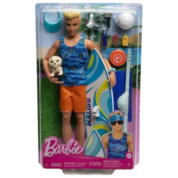Păpușă Barbie Surfer Malibu HPT50 model / 3+ photo 5