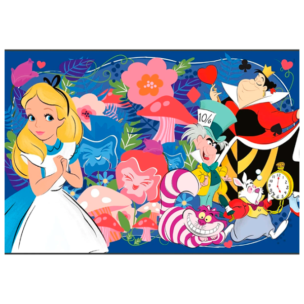 Puzzle Clementoni Alice in Wonderland 6+/ Количество деталей: 104 photo 1