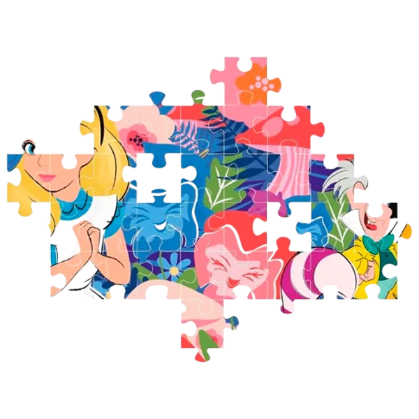 Puzzle Clementoni Alice in Wonderland 6+/ Количество деталей: 104 photo 2