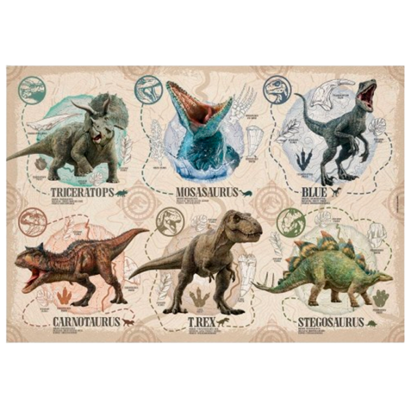 Puzzle Clementoni Jurassic World 6+/ Numărul de piese: 104 photo 1