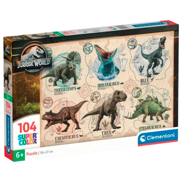 Puzzle Clementoni Jurassic World 6+/ Numărul de piese: 104 photo 3