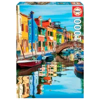 Puzzle Clementoni Burano 12+/ Numărul de piese: 1000 photo 2