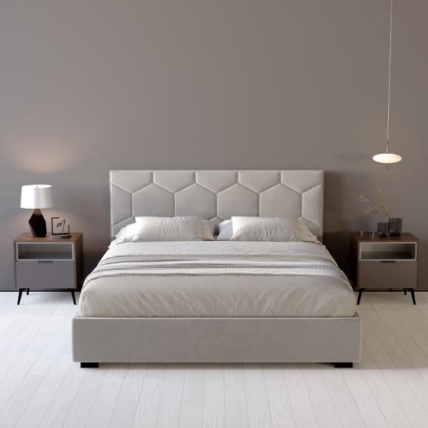 Кровать My-Style my-Dora 200 x 200 см / Фанера / Серый photo 6