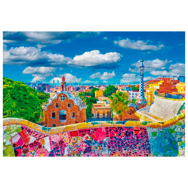 Puzzle Trefl Park Güell, Barcelona 9+/ Количество деталей: 1000 photo 1