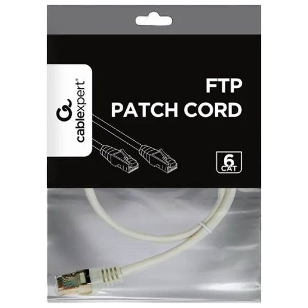 Кабель данных Cablexpert RJ-45 + RJ-45 0.5 м / Серый photo 4