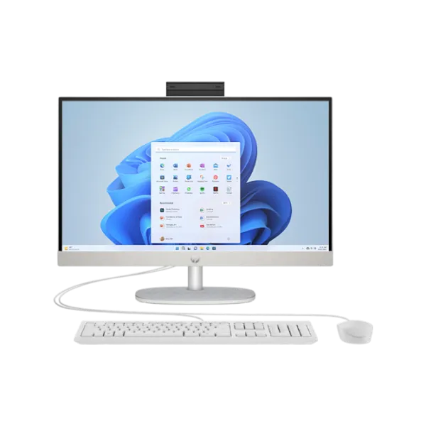 All-in-One PC HP AIO 23.8" Full HD Ryzen 5/ 24-cr0074ci/ 16 GB/ 512 GB/ White photo 1