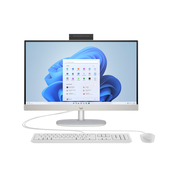 All-in-One PC HP AIO 23.8" Full HD Ryzen 5/ 24-cr0074ci/ 16 GB/ 512 GB/ White photo 1