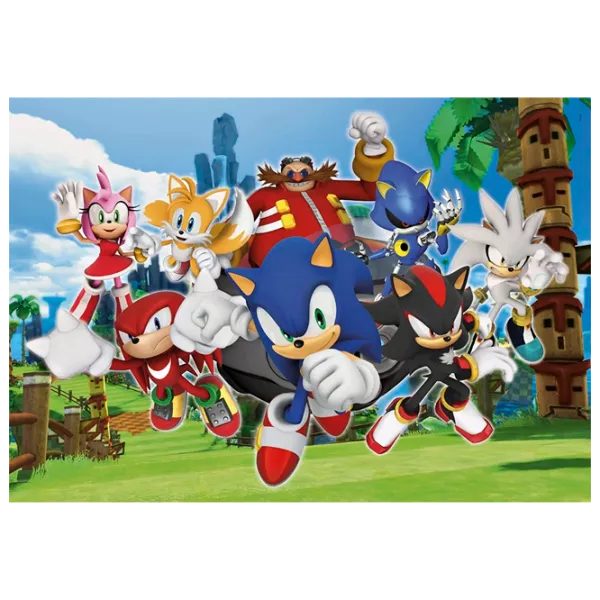 Puzzle Clementoni Sonic 10+/ Numărul de piese: 104 photo 1
