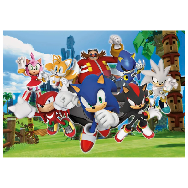 Puzzle Clementoni Sonic 10+/ Numărul de piese: 104 photo 1