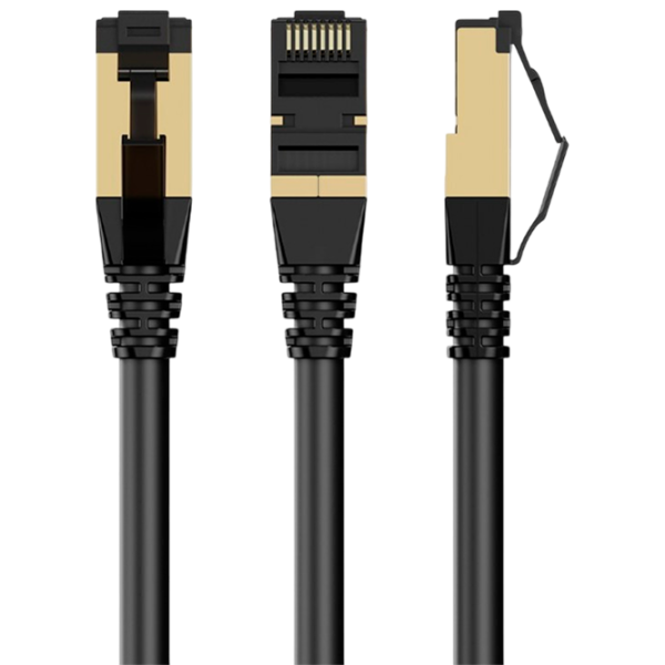 Кабель данных Cablexpert RJ-45 + RJ-45 0.25 м / Черный photo 1