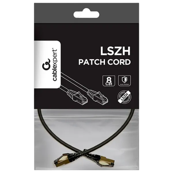 Кабель данных Cablexpert RJ-45 + RJ-45 0.25 м / Черный photo 3