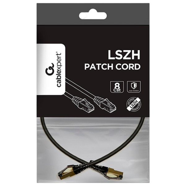 Кабель данных Cablexpert RJ-45 + RJ-45 0.25 м / Черный photo 3