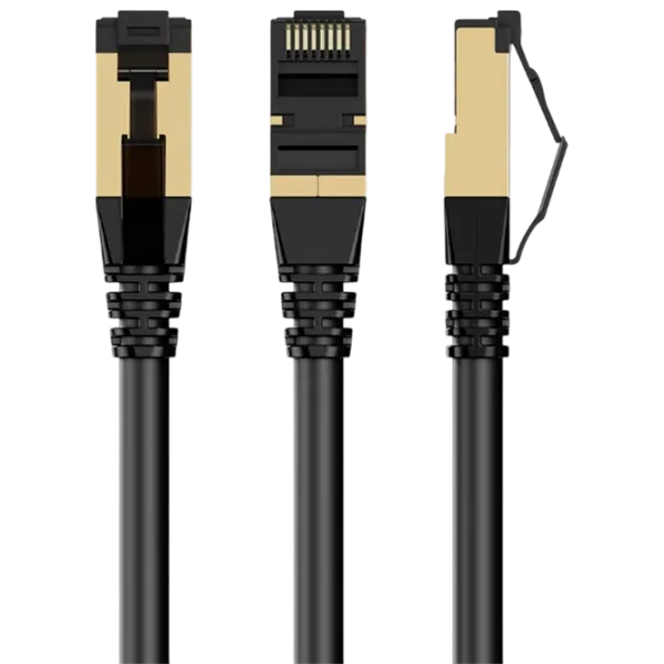 Кабель данных Cablexpert RJ-45 + RJ-45 5 м / Черный photo 1