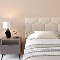 Кровать My-Style my-Dora 200 x 200 см / Фанера / Кремовый photo 7