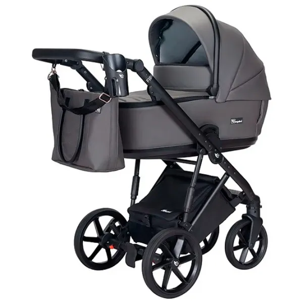Детская коляска Angelina Fibi Eco Leather FS-18 AN.222195/ Grey photo 1