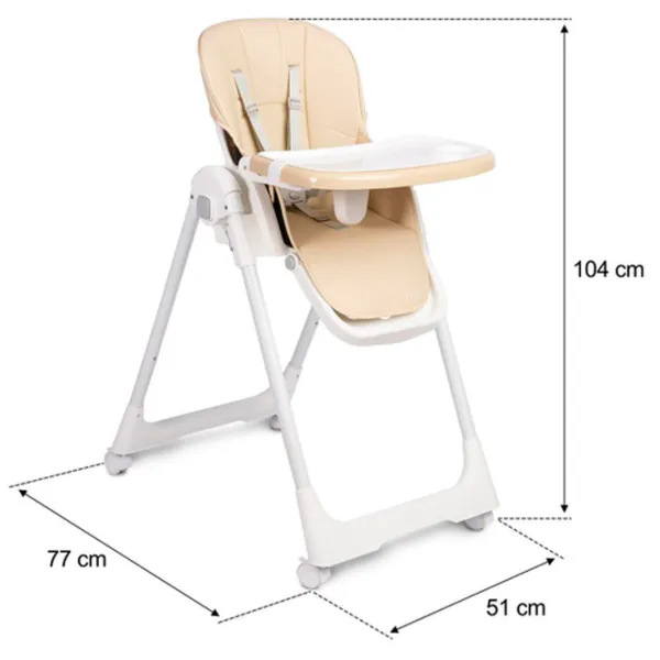Стульчик для кормления Caretero Megalo (CT.222329) / 6 месяцев / Бежевый  photo 9
