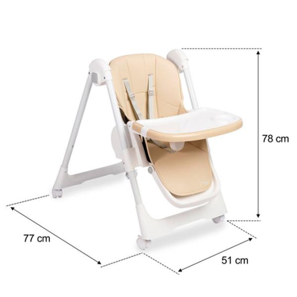 Стульчик для кормления Caretero Megalo (CT.222329) / 6 месяцев / Бежевый  photo 10