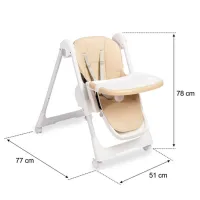 Scaun de masă Caretero Megalo (CT.222329) / 6 luni / Beige photo 10