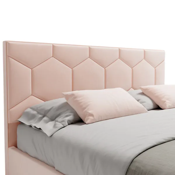 Кровать My-Style my-Dora 200 x 200 см / Фанера / Светло-розовый photo 2