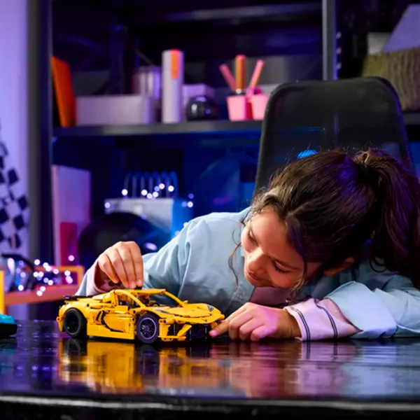 Constructor LEGO Chevrolet Corvette Stingray Mașină/ Yellow photo 8