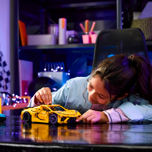 Constructor LEGO Chevrolet Corvette Stingray Mașină/ Yellow photo 8