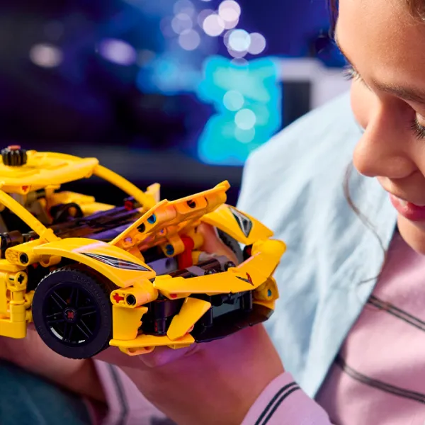 Constructor LEGO Chevrolet Corvette Stingray Mașină/ Yellow photo 9